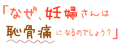なぜ、妊婦さんは恥骨痛になるのでしょう?