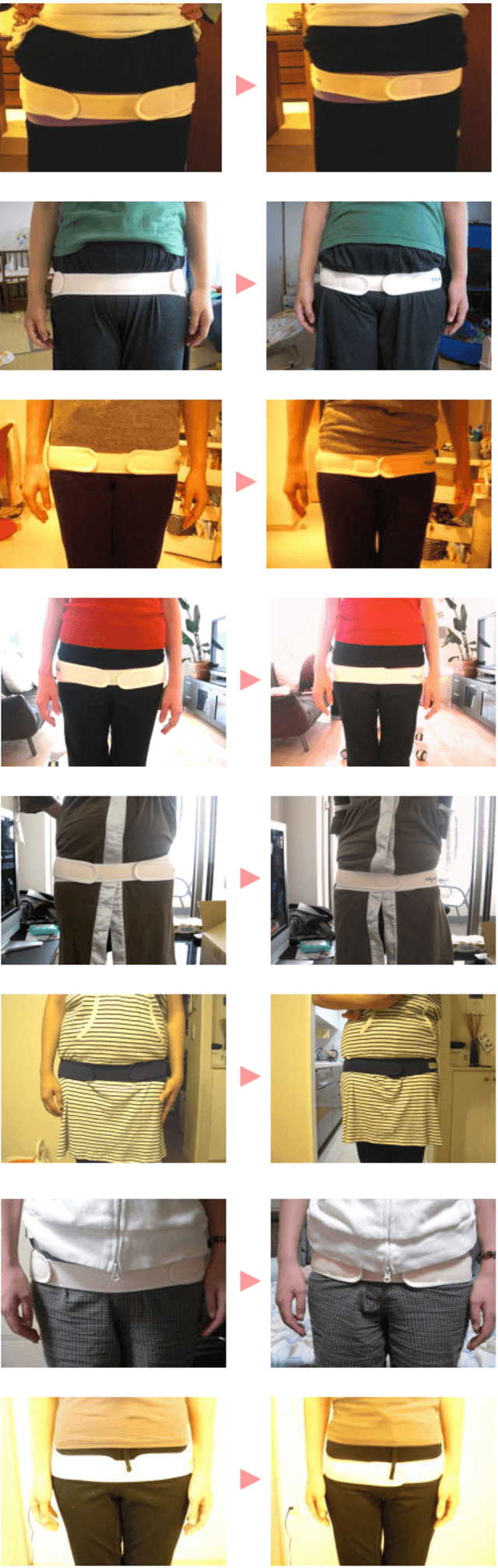 骨盤矯正前と後